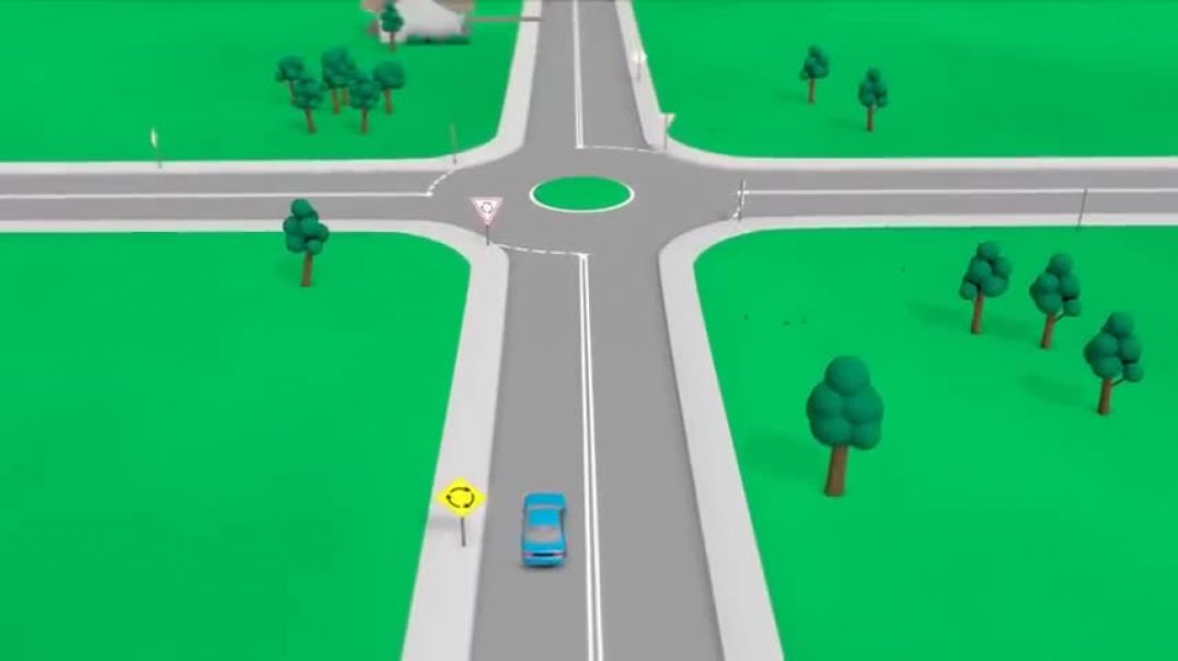 ⁣Road rules roundabouts