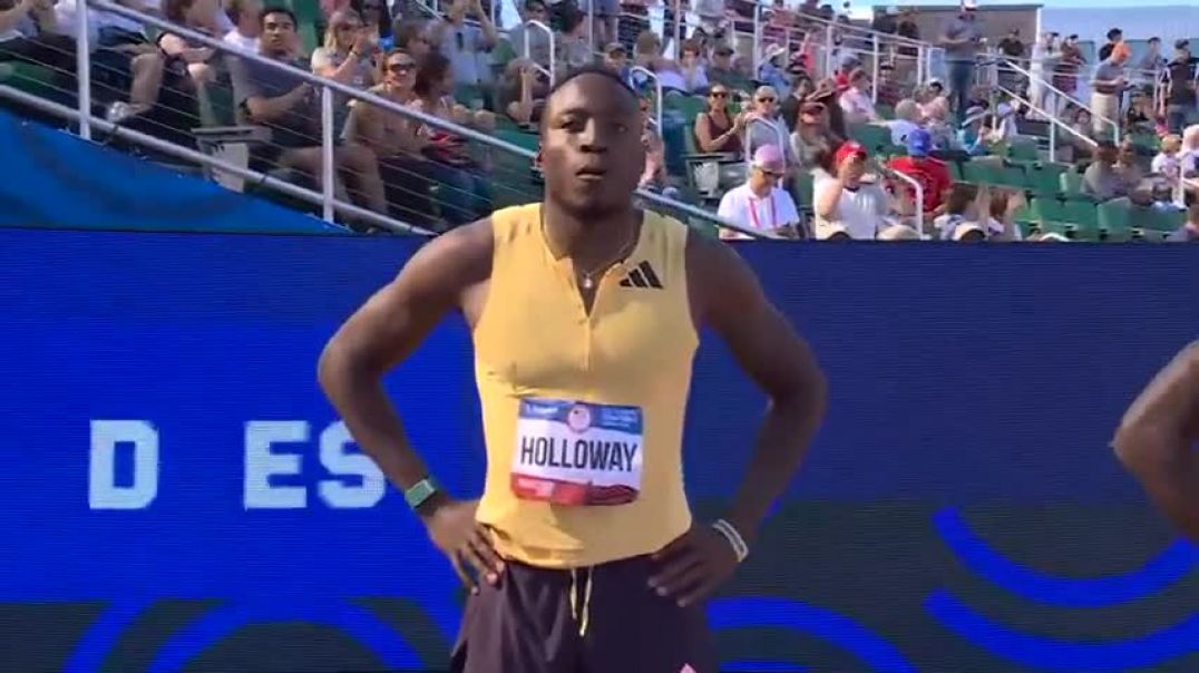 ⁣Grant Holloway runs FASTEST-EVER 110m hurdles at Trials heats   NBC Sports