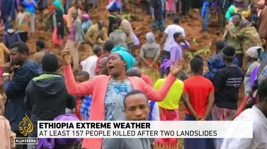 ⁣Ethiopia extreme weather At least 157 people killed after two landslides