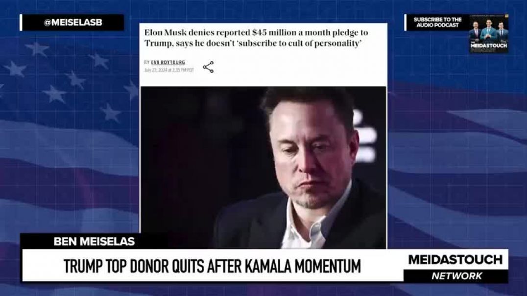 ⁣Trump TOP DONOR QUITS after KAMALA MOMENTUM