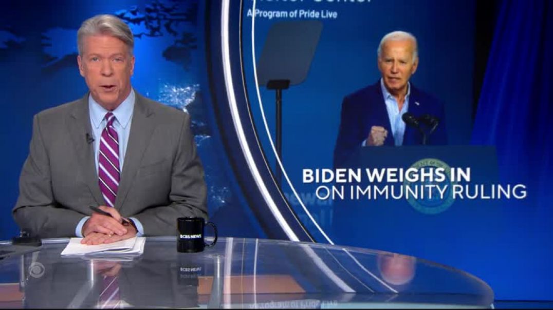 ⁣Biden responds to Supreme Court ruling on Trump immunity