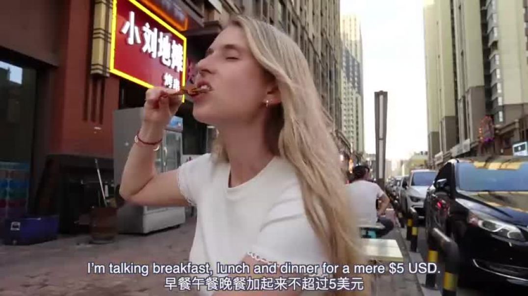 ⁣Eating for ENTIRE DAY in China for $5 ... turns out, not a challenge at all