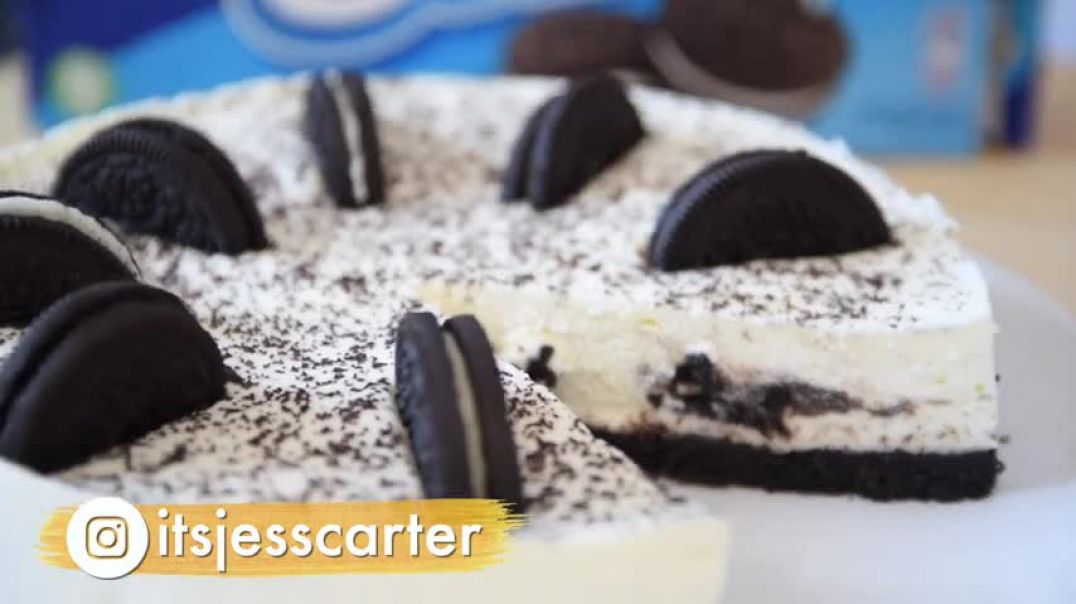 CHEESECAKE de OREO Sin Horno con 4 Ingredientes  Postre de Oreo Frío