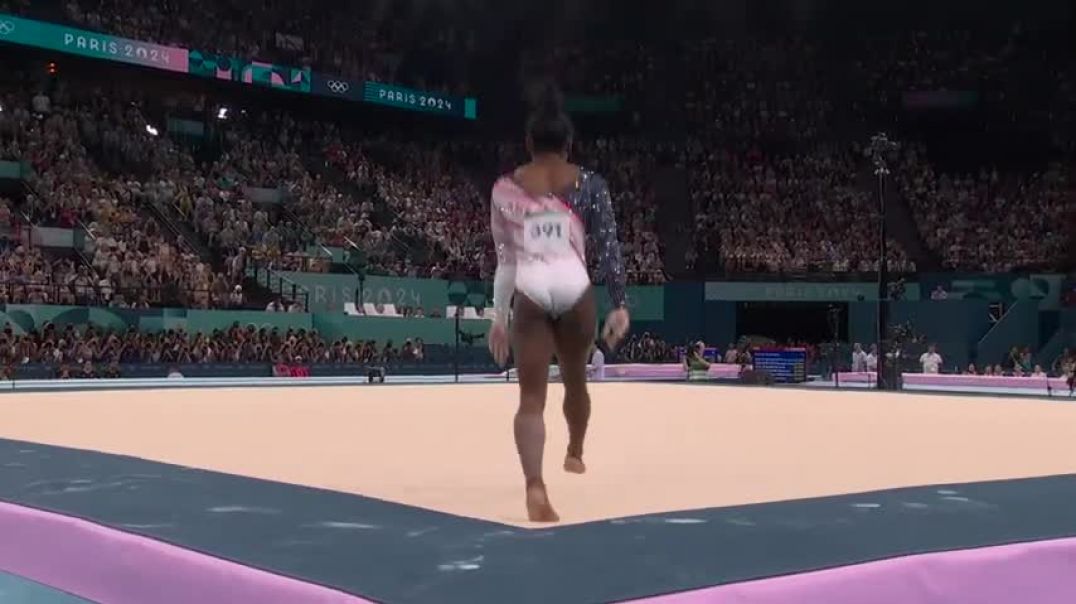 ⁣Simone Biles JUST DID THAT; anchors Team USA to gold on floor   Paris Olympics   NBC Sports