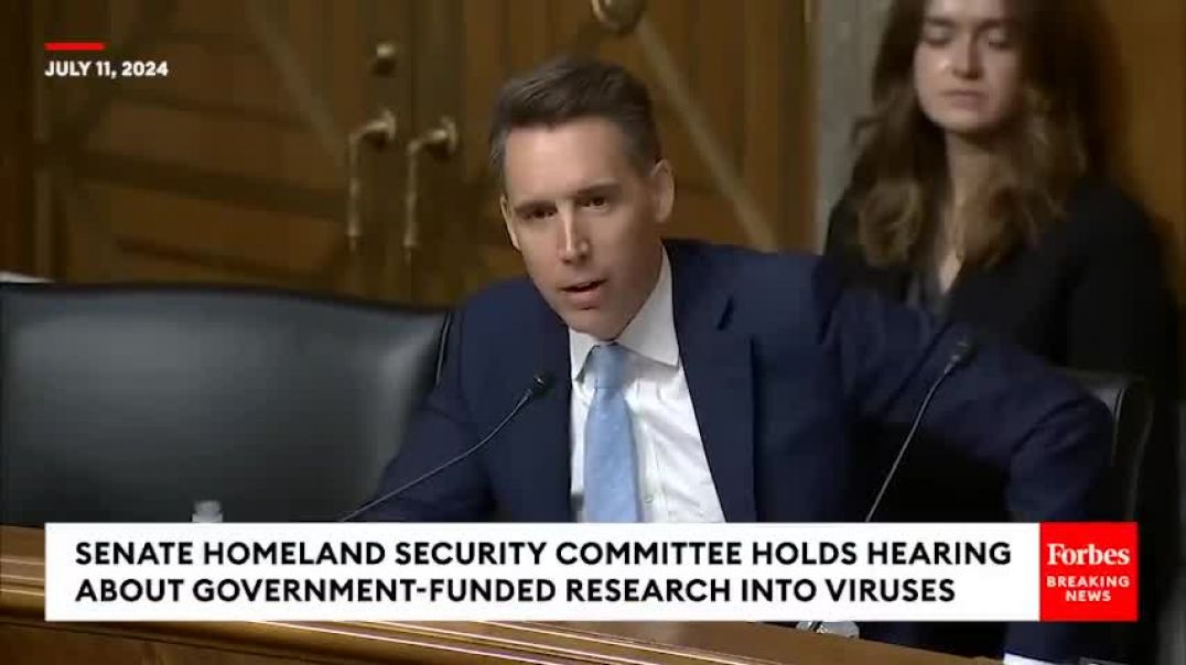 ⁣Now Youve Been Caught Red-Handed!: Josh Hawley Accuses Doctor Of Lying To Quash Lab Leak Theory