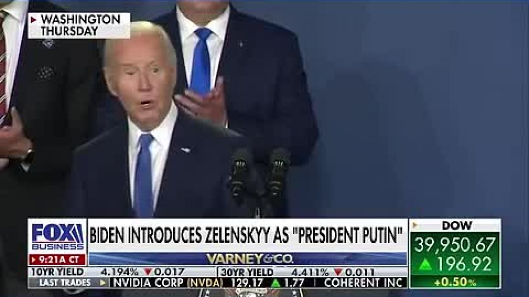 ⁣Biden tries to explain why he called Zelenskyy President Putin in latest gaffe #shorts