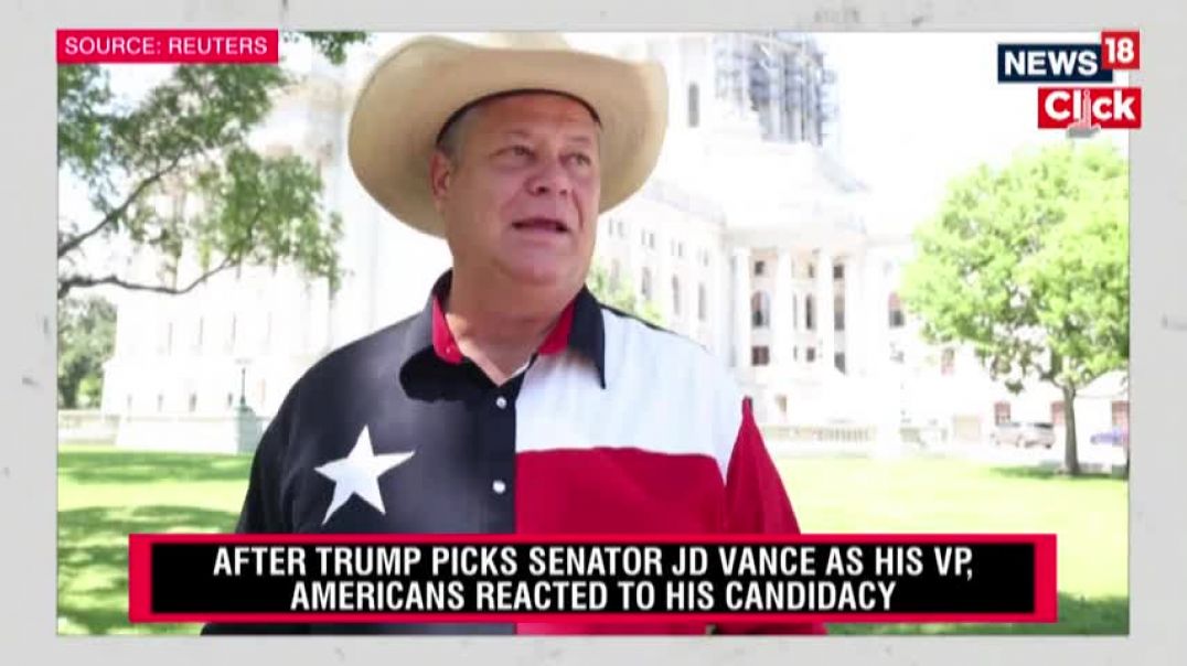⁣JD Vance   Mixed Reactions Emerge as Trump Selects Senator JD Vance as Running Mate   N18G