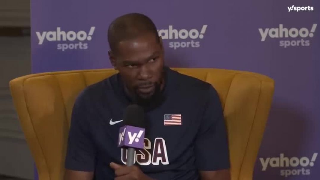 ⁣KEVIN DURANT on Olympics, Team USA & the reported trade talk from SUNS | Yahoo Sports