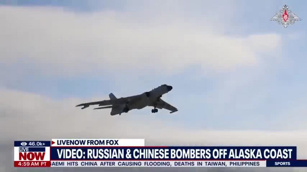 ⁣U.S. intercepts Russian and Chinese bombers off Alaskan coast | LiveNOW from FOX