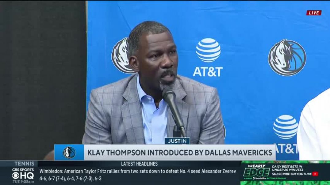 ⁣Klay Thompson Introduced By Dallas Mavericks + Why He Left Warriors I CBS Sports