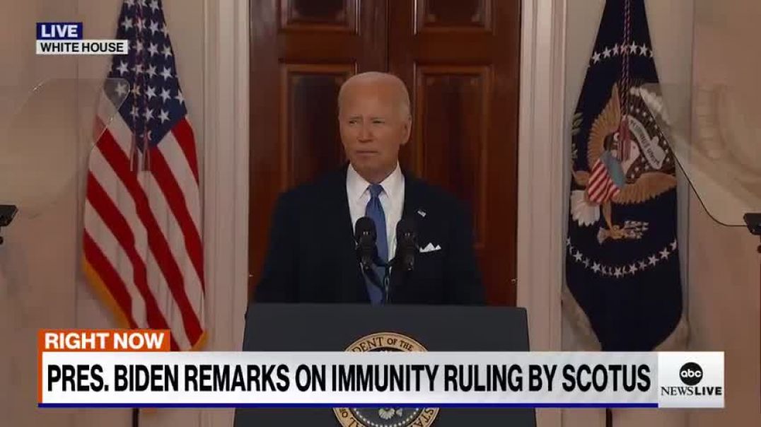 ⁣President Biden makes remarks on Supreme Court immunity ruling