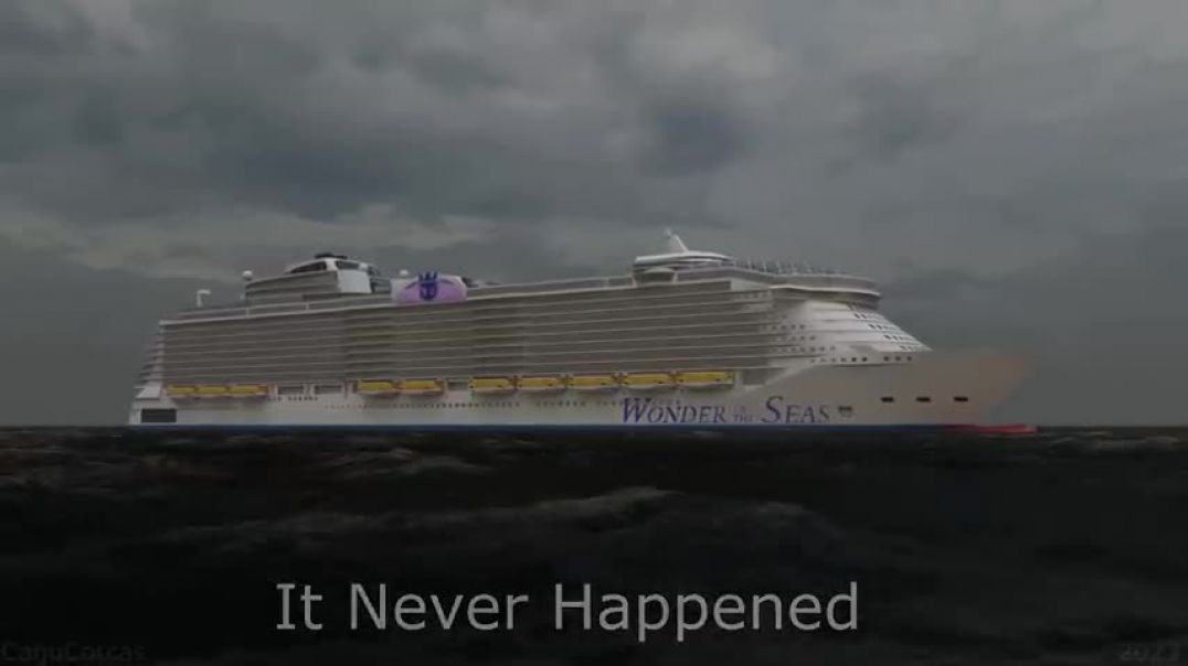 ⁣Wonder of the Seas sinks just like Titanic - What if scenario