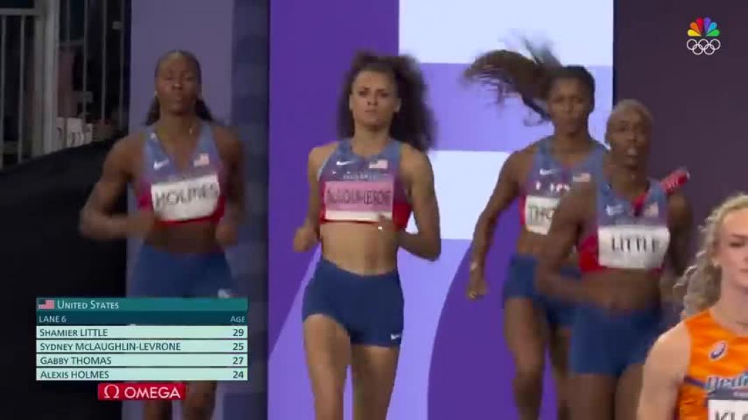 ⁣U.S. women do something incredible in 4x400 relay to finish Olympic meet | Paris Olympics