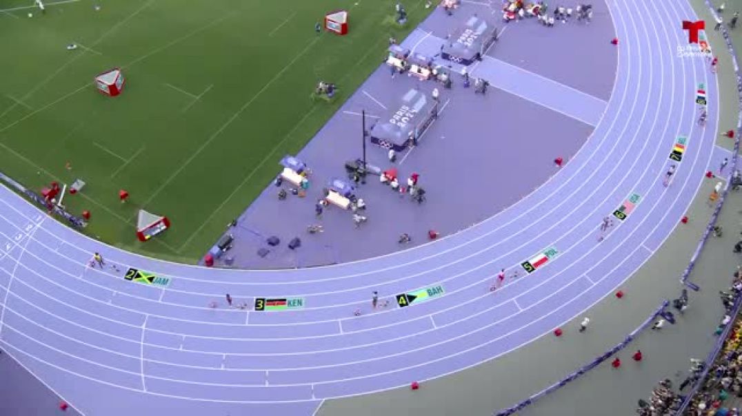 ⁣USA batió el récord mundial 4x400 metros mixto   Juegos Olímpicos París 2024   Telemundo Deportes