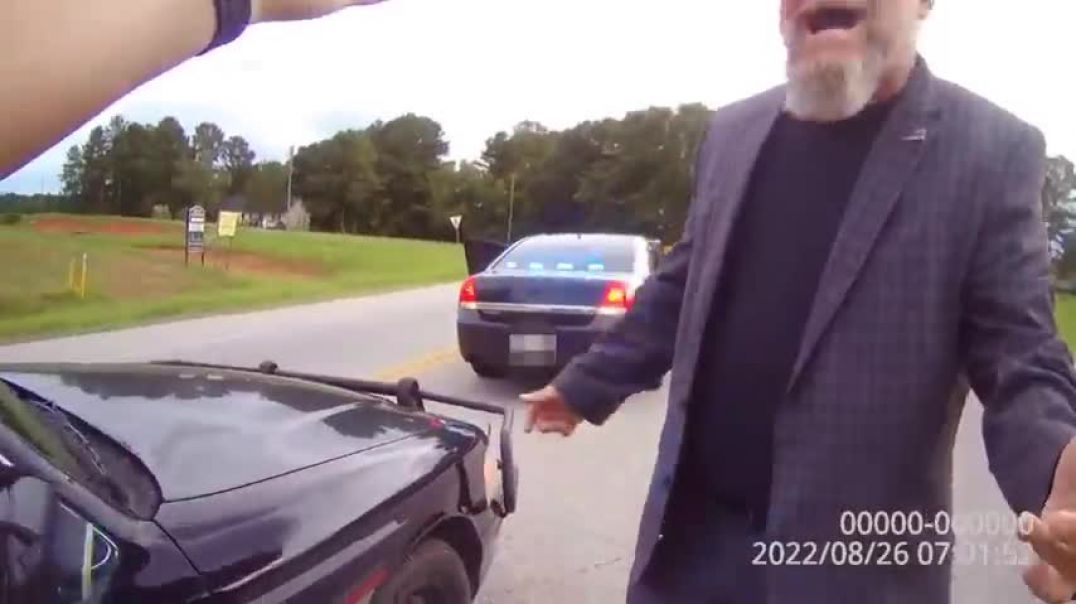 ⁣Full bodycam   Zebulon Police Chief pulled over in Molena