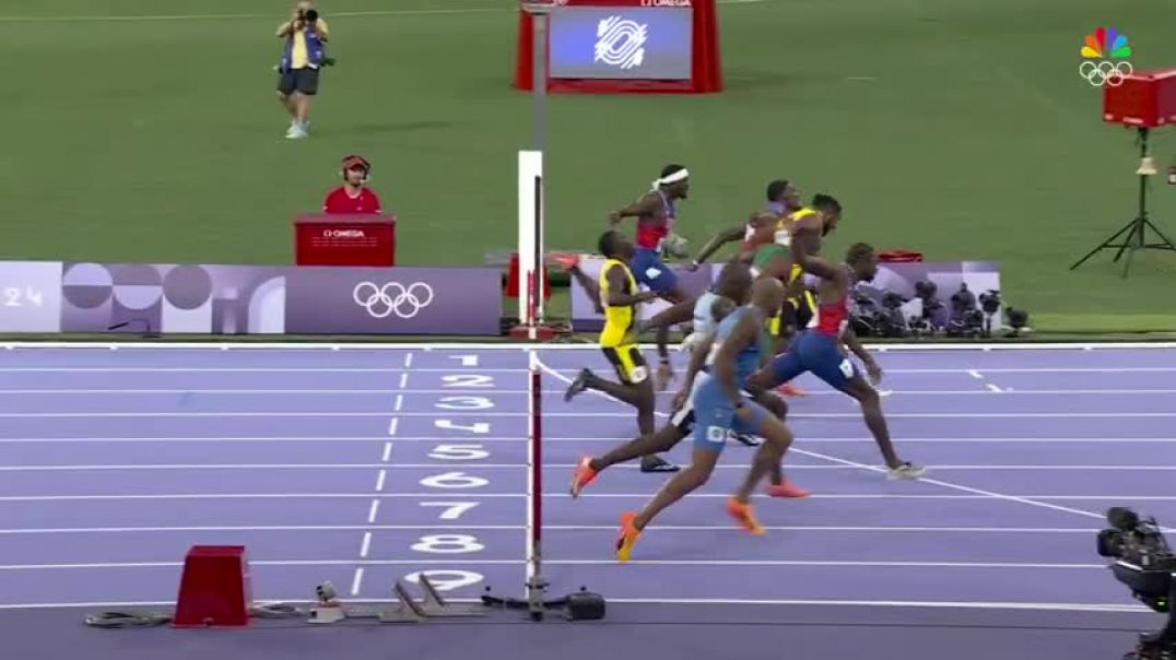 ⁣Analyzing how Noah Lyles clinched the 100m dash despite slow start   Paris Olympics   NBC Sports