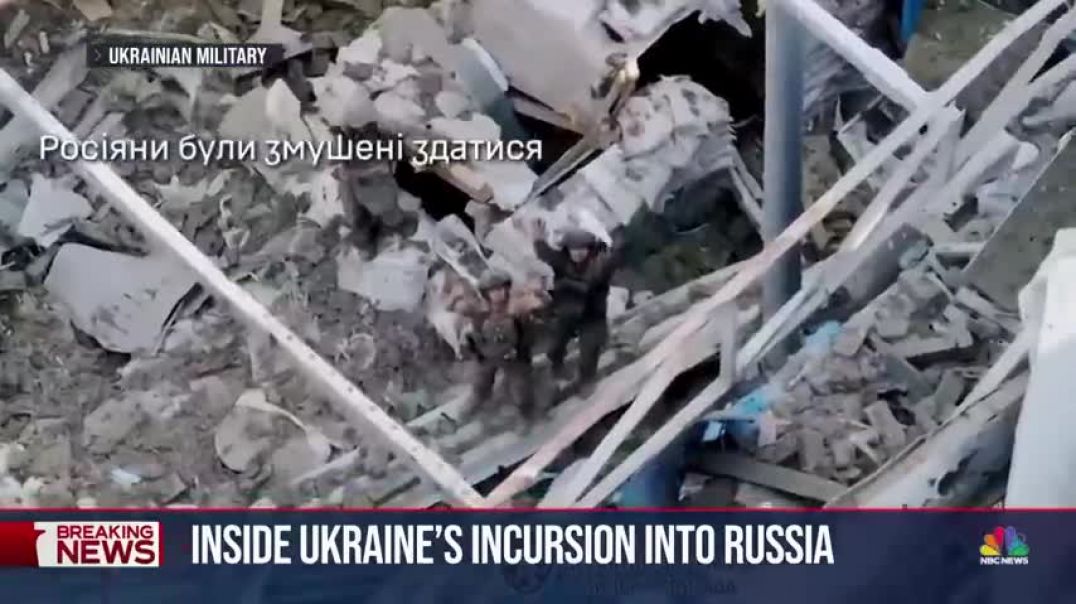 New video shows moment Ukrainian troops entered Russian territory