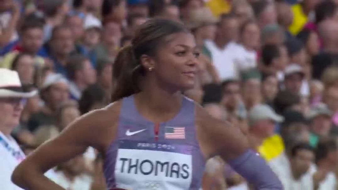 ⁣Gabby Thomas books her spot in women's 200m Olympic final | Paris Olympics | NBC Sports