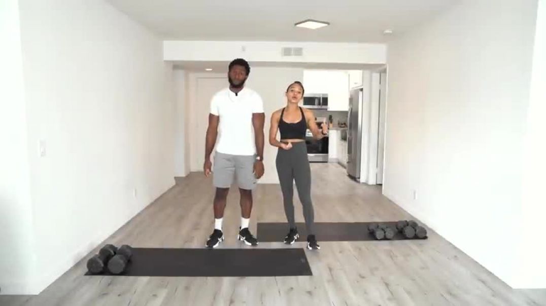 ⁣20 Minute Full Body Dumbbell Workout NO REPEAT (Strength & Conditioning)