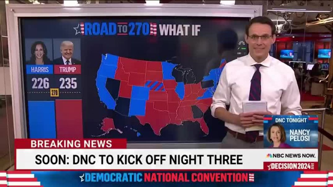 ⁣Steve Kornacki breaks down the road to 270 electoral votes