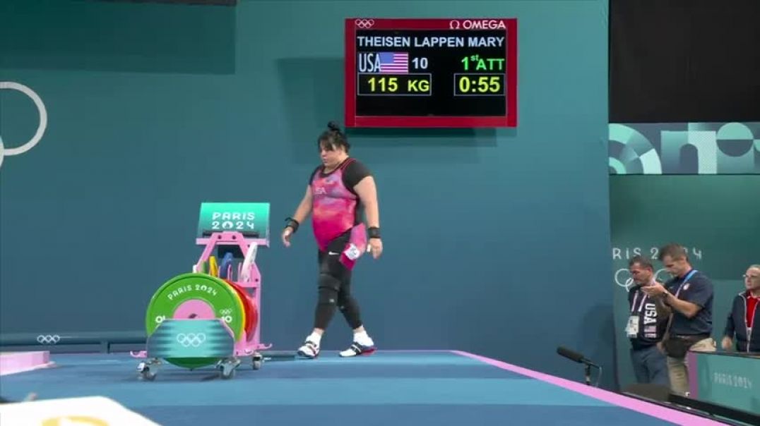 ⁣China Li Wenwen commands womens +81kg final for weightlifting gold | Paris Olympics | NBC Sports