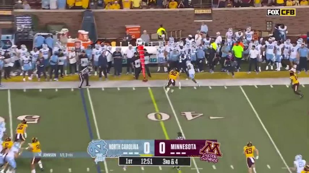 ⁣North Carolina Tar Heels vs. Minnesota Golden Gophers Highlights | FOX College Football