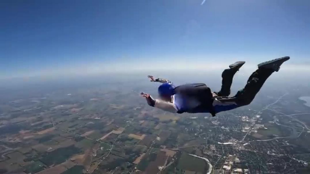 ⁣In skydiving, both main AND reserve malfunctioned