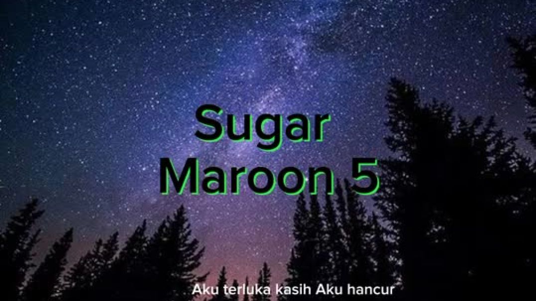 ⁣Maroon 5 - || Sugar , Lyric ||