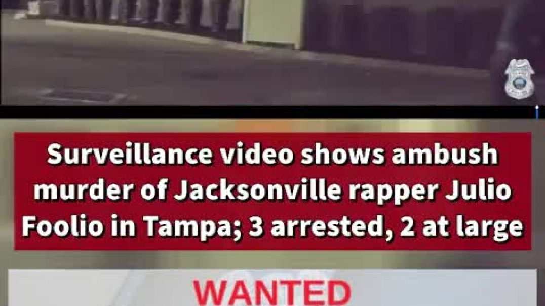 ⁣Surveillance video shows ambush murder of Jacksonville rapper #JulioFoolio in Tampa [News4JAX