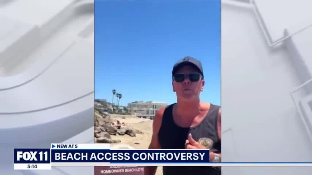 ⁣Controversy stirs over California beach access