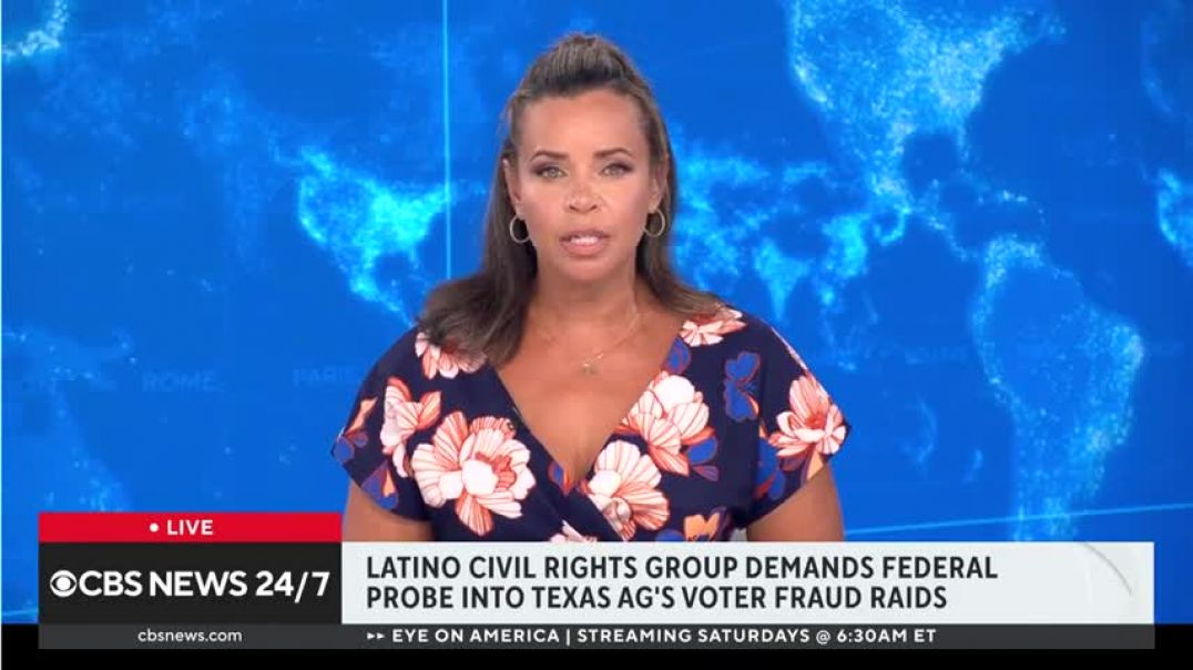 ⁣Latino civil rights group denounces Texas AG Ken Paxton's raids as voter intimidation