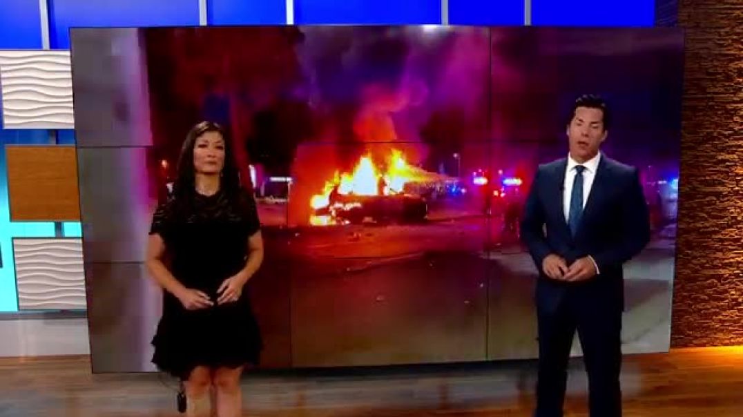 ⁣Update 700AM   San Diego Police officer dead, another injured after fiery crash in Clairemont Mesa