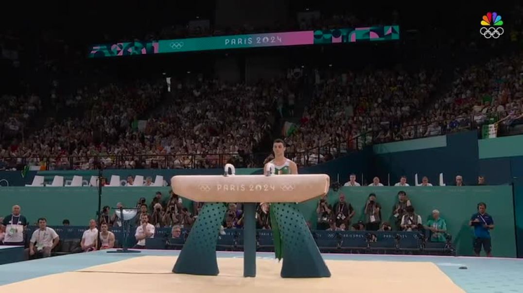 ⁣Irelands Rhys McClenaghan upgraded to OLYMPIC CHAMPION with huge pommel horse routine | NBC Sports