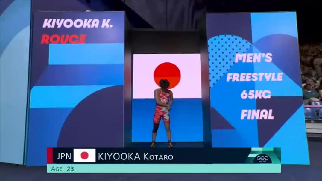 ⁣Japan Kiyooka Kotaro dominates mens 65kg freestyle gold medal match | Paris Olympics | NBC Sports