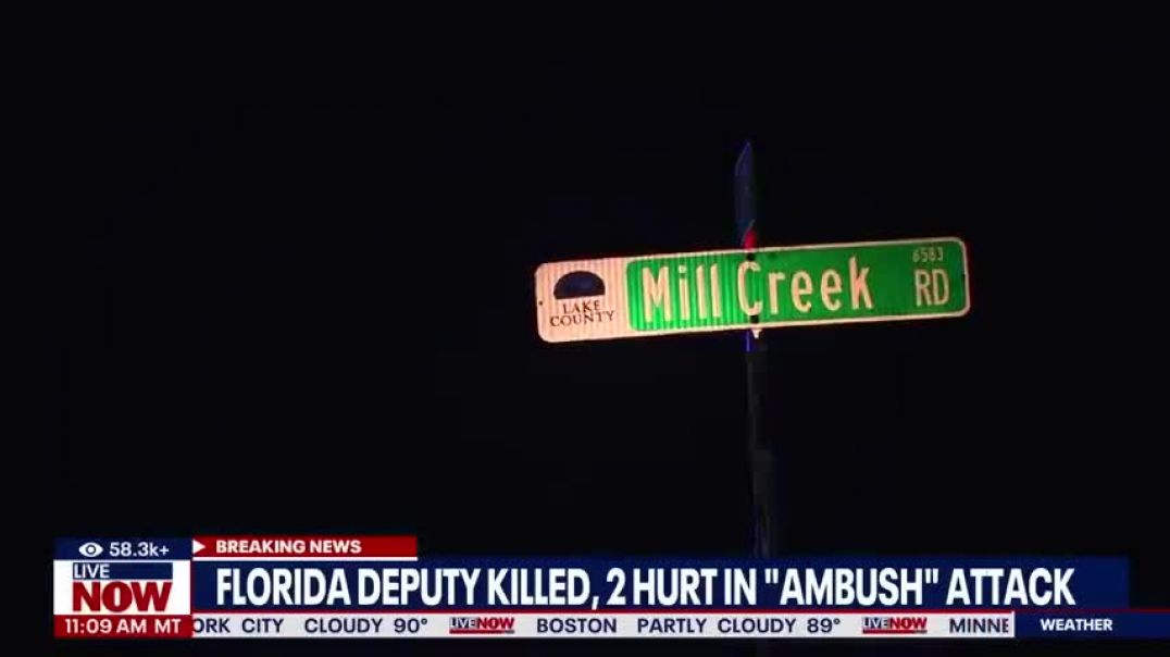 ⁣Florida deputy murdered in ambush attack, 2 other people dead   LiveNOW from FOX