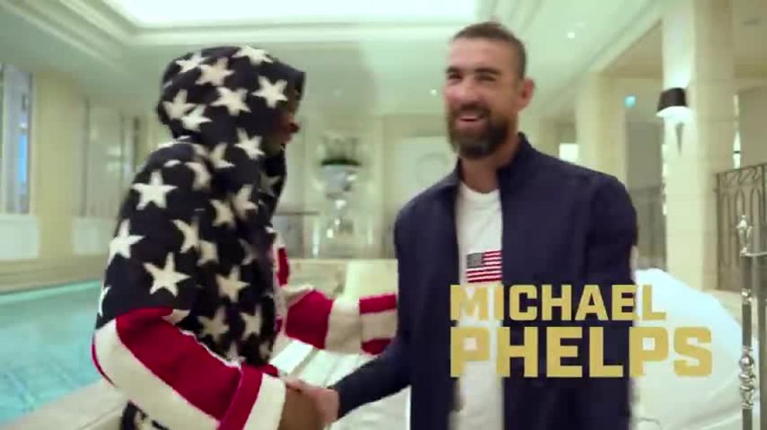 ⁣Snoop Dogg shows Michael Phelps his swimming prowess in the pool   Paris Olympics   NBC Sports