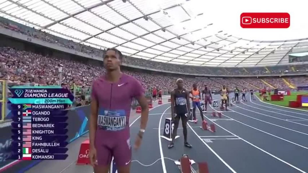 ⁣Men's 200m (2024 Silesia Diamond League)