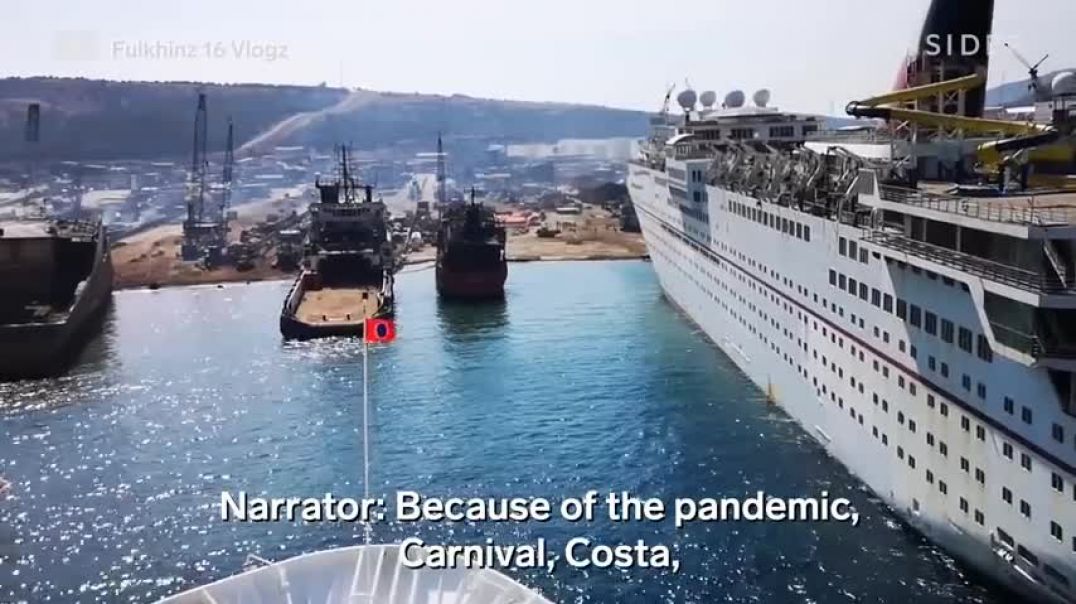 ⁣How $300 Million Cruise Ships Are Demolished   Big Business