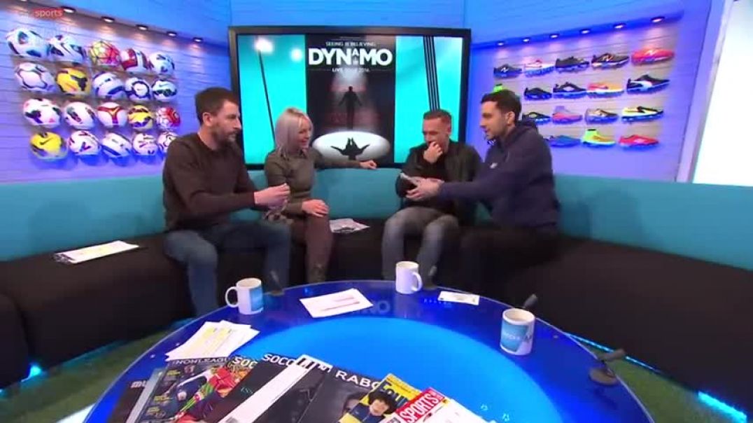 ⁣Dynamo performing magic tricks on Soccer AM