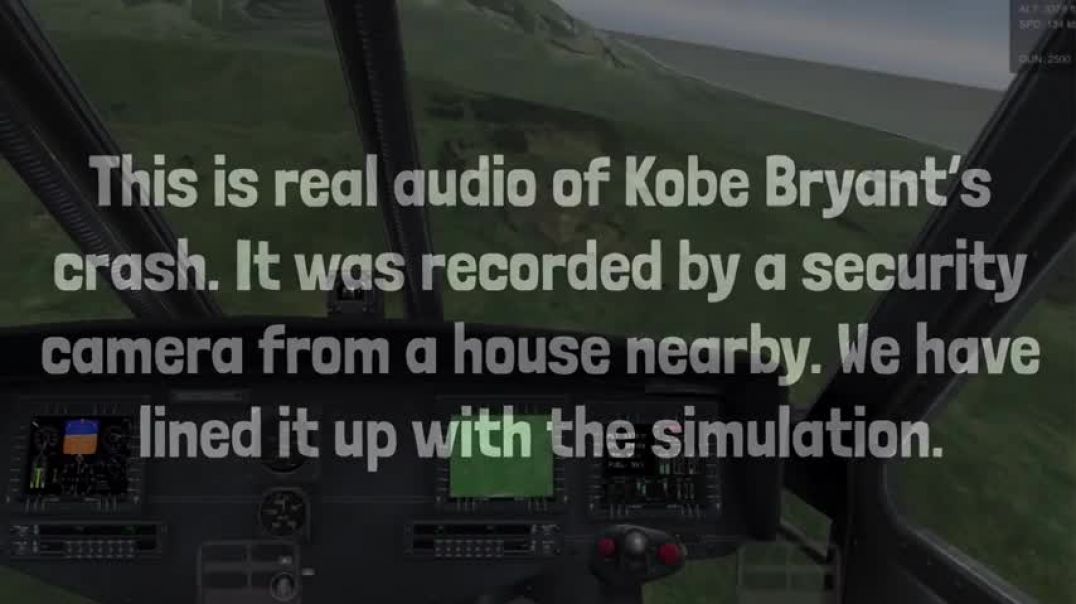 ⁣Scary Audio Of Kobe Bryant Helicopter Crash Paired With Simulation