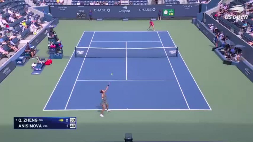 ⁣Zheng Qinwen vs. Amanda Anisimova Extended Highlights | 2024 US Open Round 1