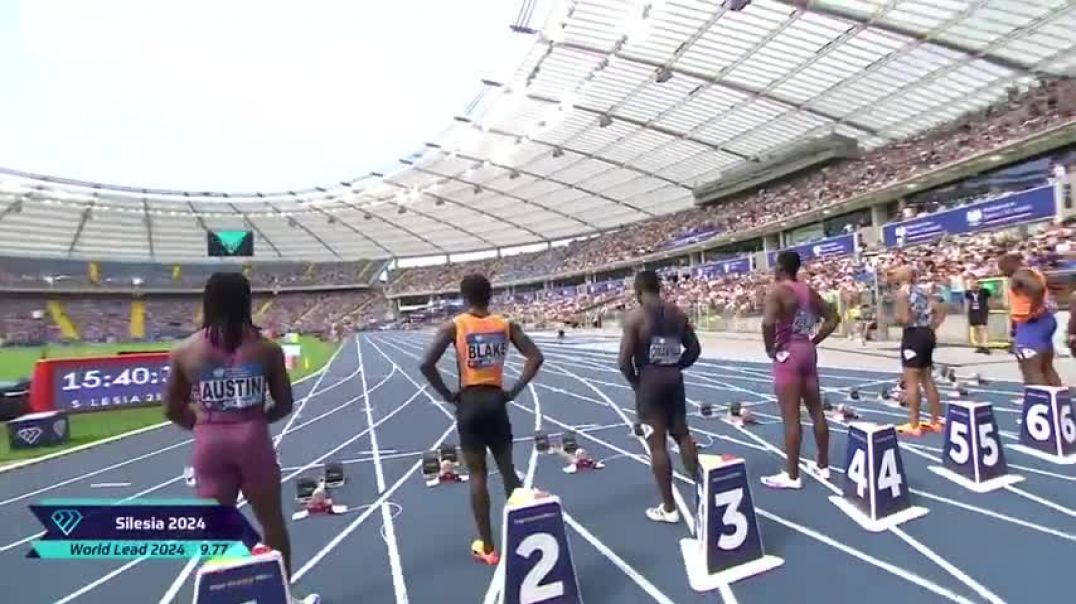 ⁣Fred Kerley edges Ferdinand Omanyala to win men's 100m at Silesia | NBC Sports