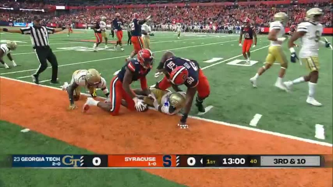 ⁣Syracuse Orange Georgia Tech Yellow Jackets   Full Game Highlights   ESPN College Football