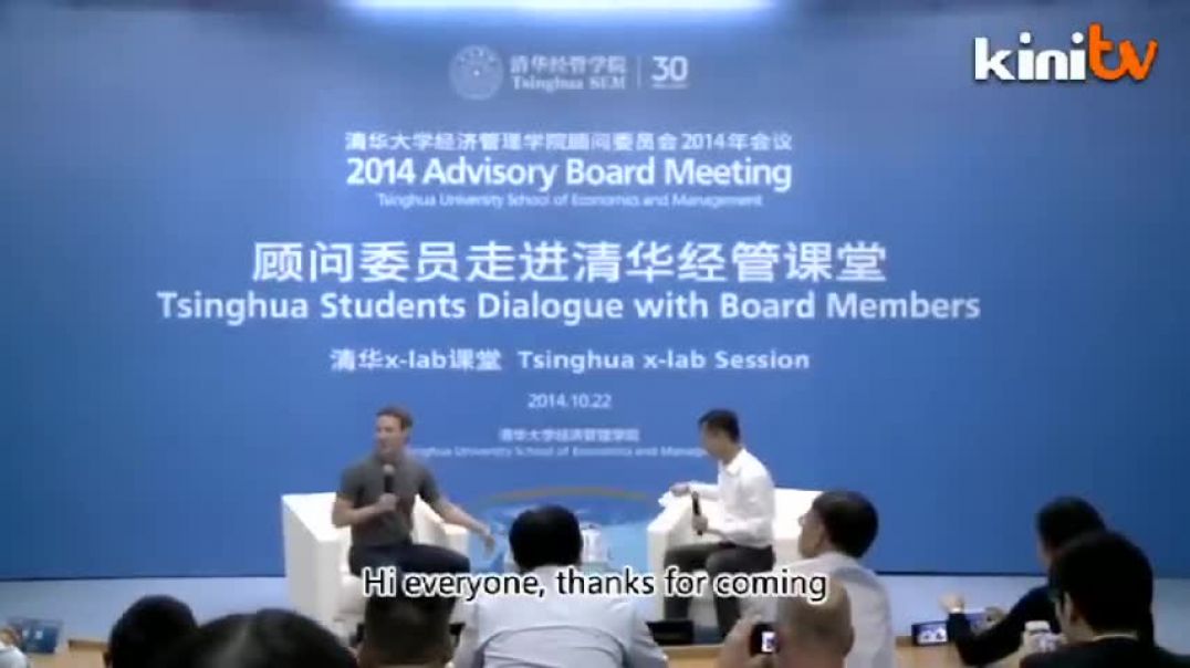 ⁣Mark Zuckerberg speaks fluent Mandarin during Q&A in Beijing